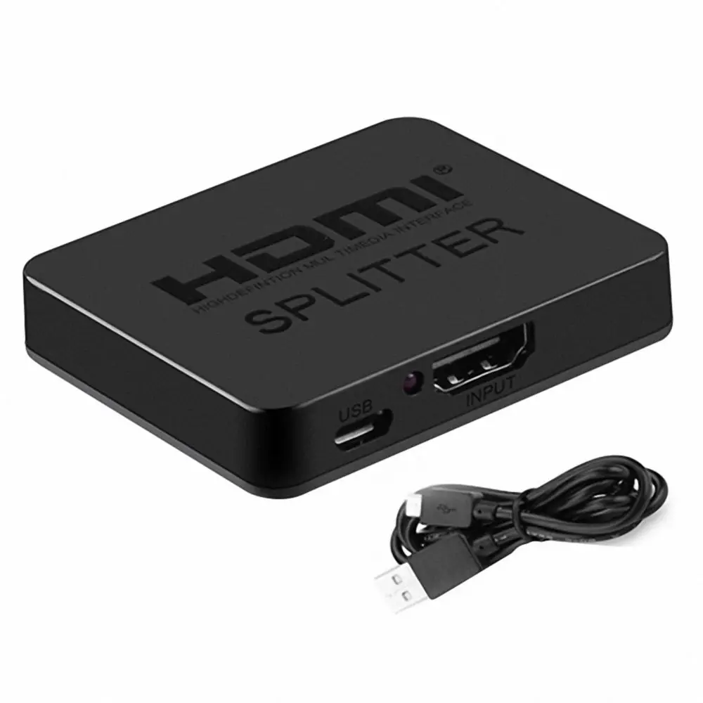 MOOL HDMI сплиттер 1x2 1 вход 2 выхода усилитель коммутатор Box Hub поддержка 4KX2K 3D 2160p 1080p