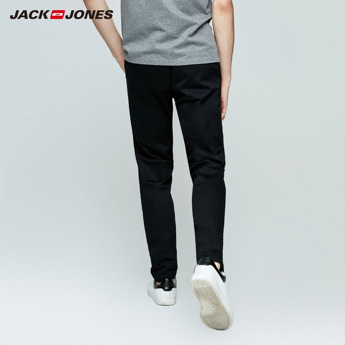 JackJones мужские зимние хлопковые повседневные брюки деловые Стрейчевые Узкие