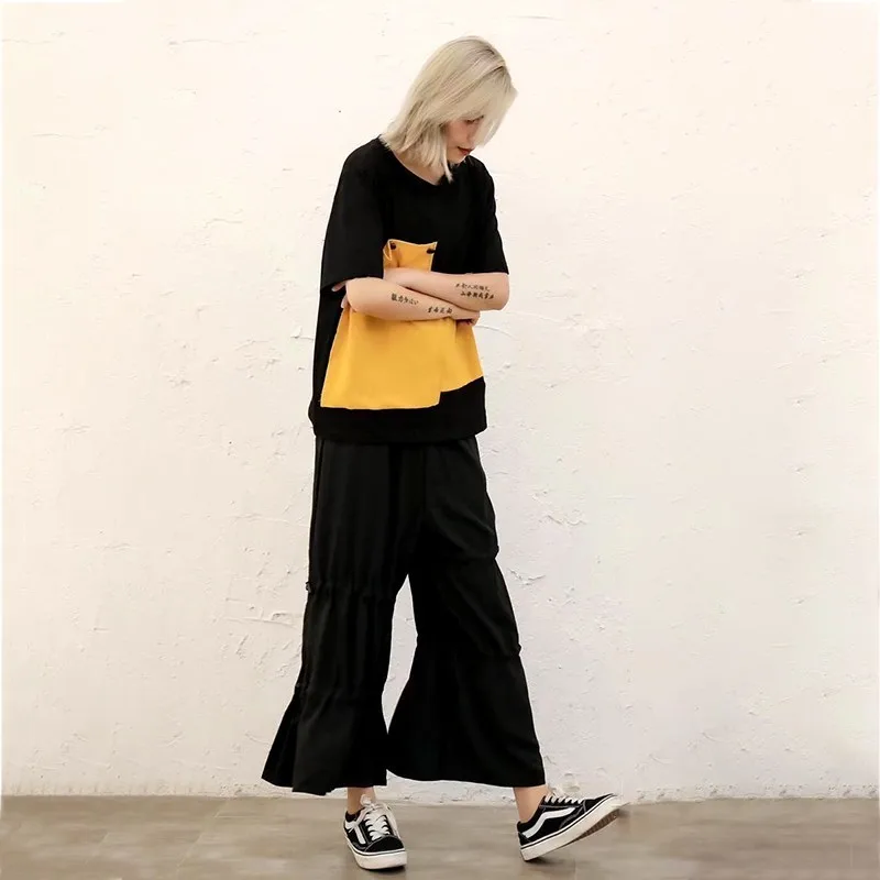 CHICEVER весенний Повседневный Женский комплект из двух предметов с круглым вырезом