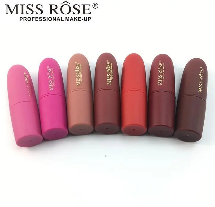 Нюдовая губная помада Miss Rose 22 цвета водостойкая коричневая вампира матовая