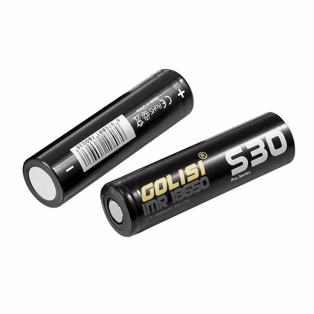 Golisi S30 Imr 18650 3000 мАч 3 7 В Cdr 25A Max 35A Высокая дренажная электронная сигарета