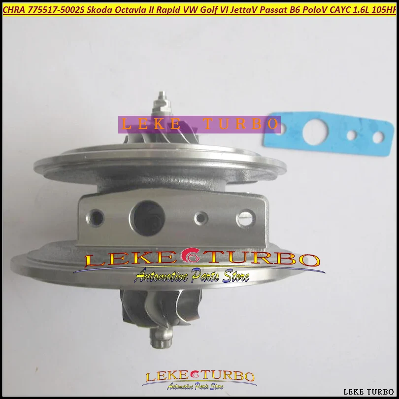 Турбокомпрессор CHRA 775517 775517-5002S 775517-5001S для Skoda Octavia II Rapid VW Golf VI Jetta V Passat B6 Polo TDI |