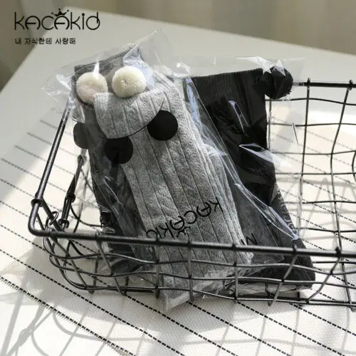 Новинка 2019 однотонные теплые хлопковые колготки до колена для маленьких девочек