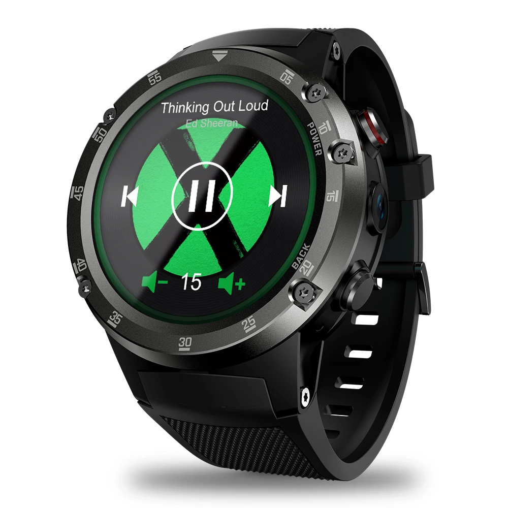 Zeblaze Тор 4 плюс 4G Smartwatch телефон 1 дюймов Android часы Global Bands SmartWatch gps/ГЛОНАСС ядра с 5.0MP