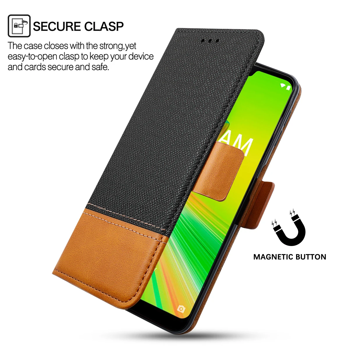 Для Asus Zenfone Max Plus M2 ZB634KL чехол с откидной подставкой из искусственной кожи кошелек