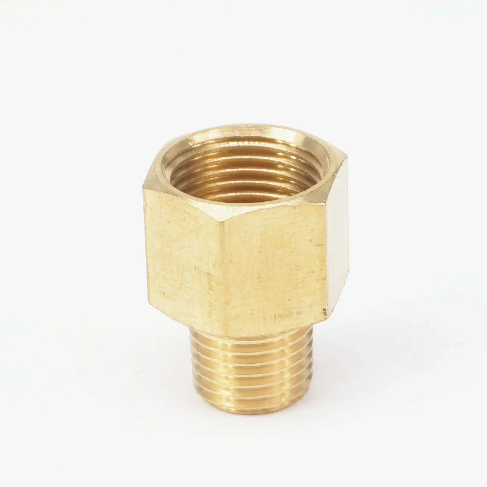 Латунный фитинг для труб с наружной резьбой BSPT 1/4 дюйма x 3/8 NPT женский адаптер