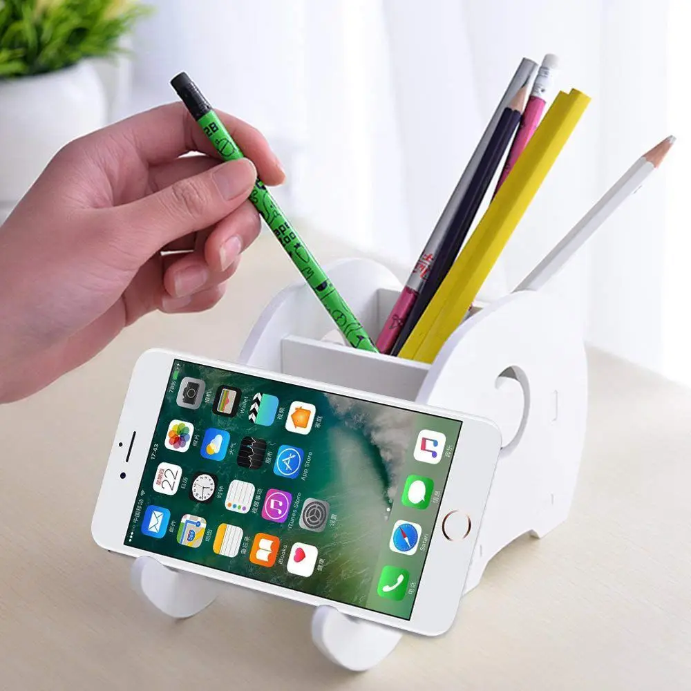 2 шт. настольная подставка для ручек и карандашей в форме слона деревянная доска