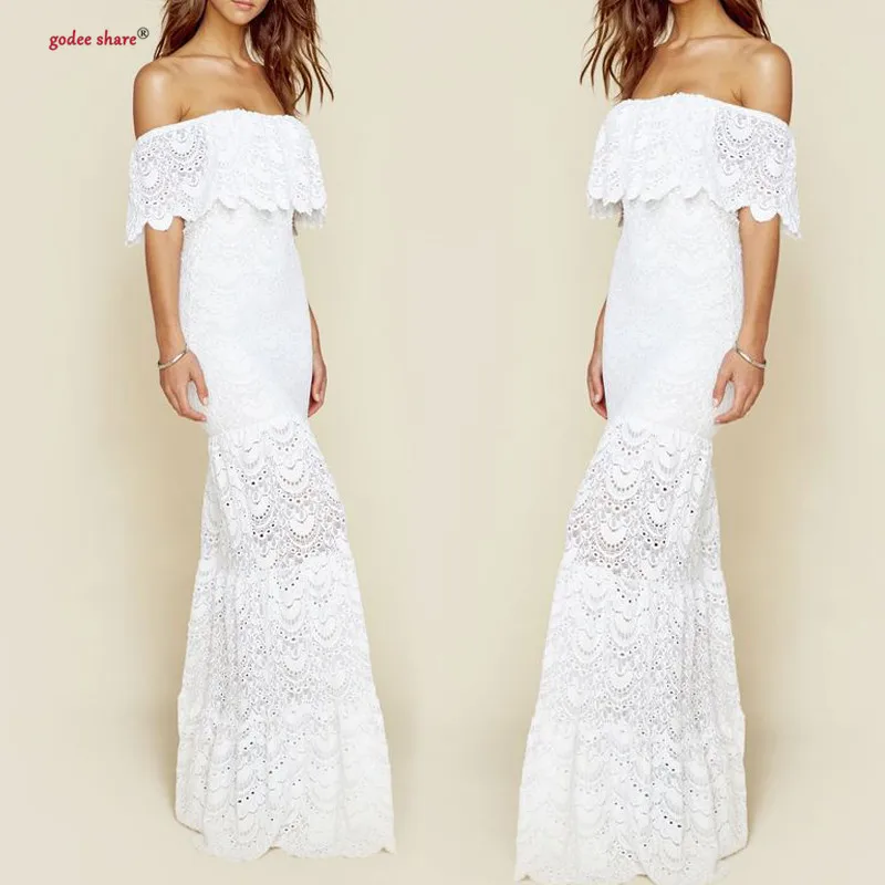 Модное женское кружевное летнее платье без рукавов с оборками пляжные длинные