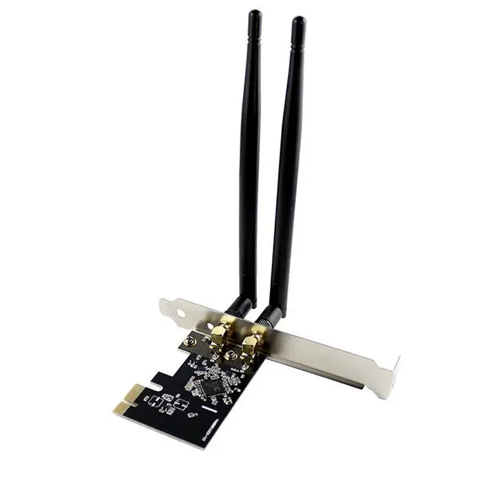 Мини Беспроводная компьютерная сетевая карта мини черный PCI E WiFi 6dBi x 2 20dBm