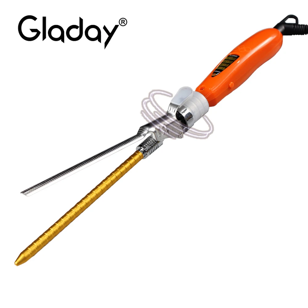 Gladay Высокое качество 9 мм щипцы для завивки волос керамические волос|hair curler|electric