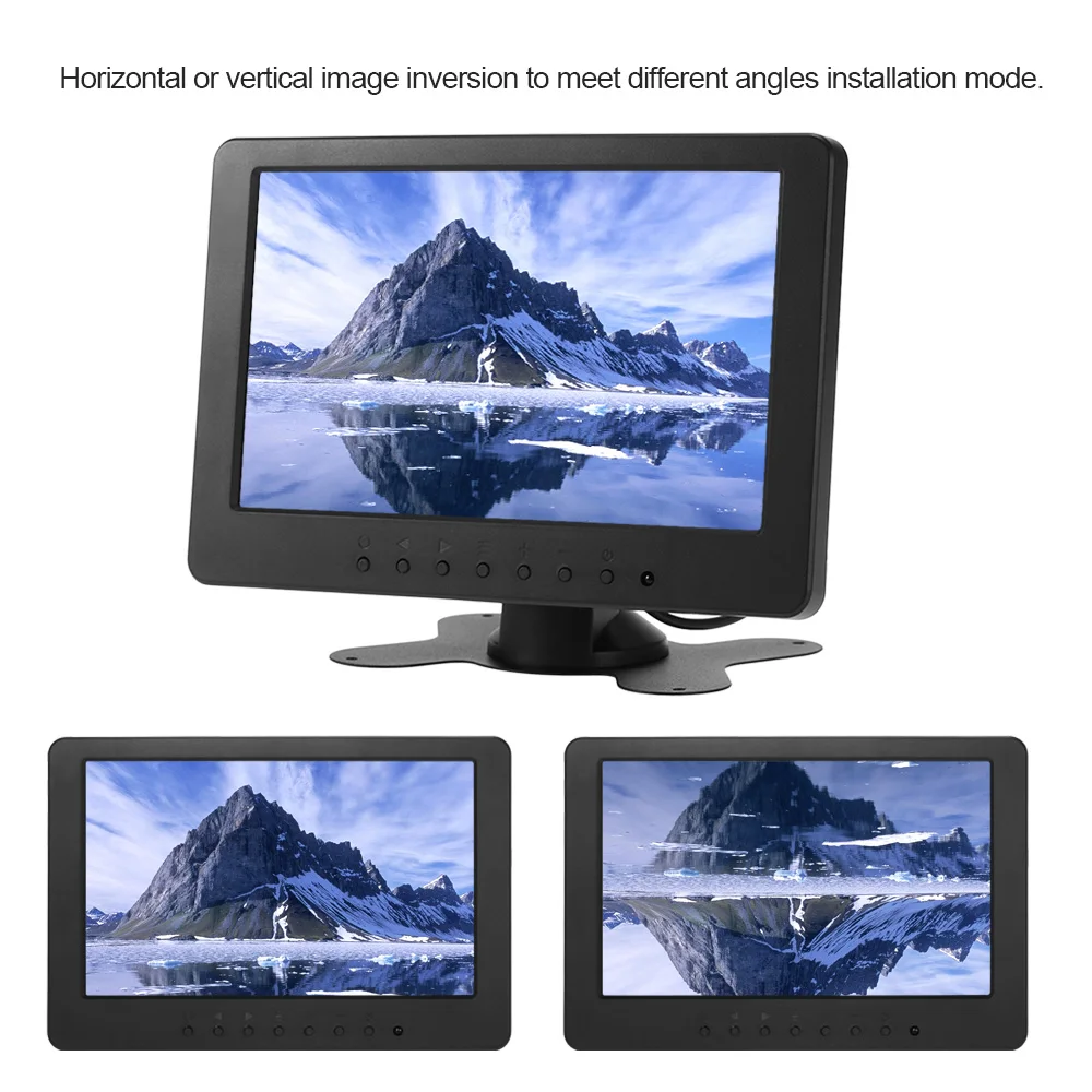 S701 7 дюймов TFT ЖК-дисплей монитор Экран 16:9 1024*600 Дисплей BNC AV Аудио Видео кабель для