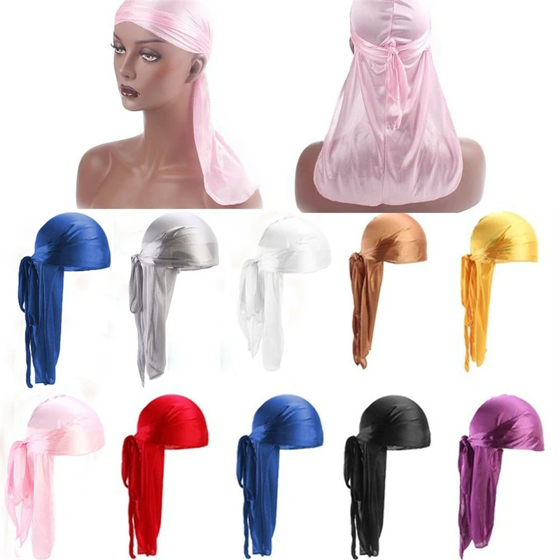 Однотонный головной убор Durag аксессуары для волос пиратские шапки унисекс