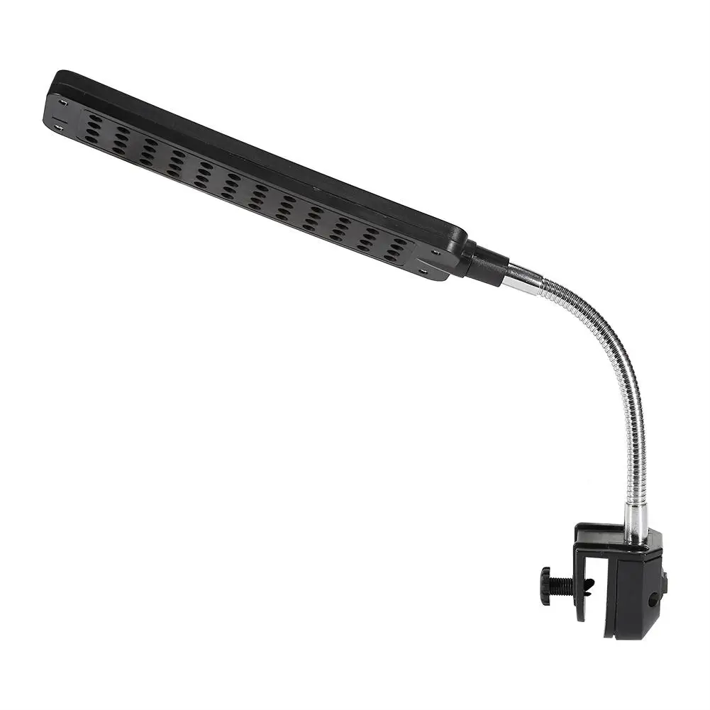 

48 LED Aquarium Light Flexible Arm Clip on Plant Grow Fish Tank White Blue Lamp Black