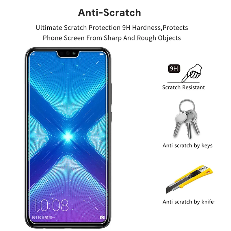 2.5D стекло для Huawei Honor 8x 8c 8 X Lite защитная пленка экрана защитное закаленное 9h чехол |