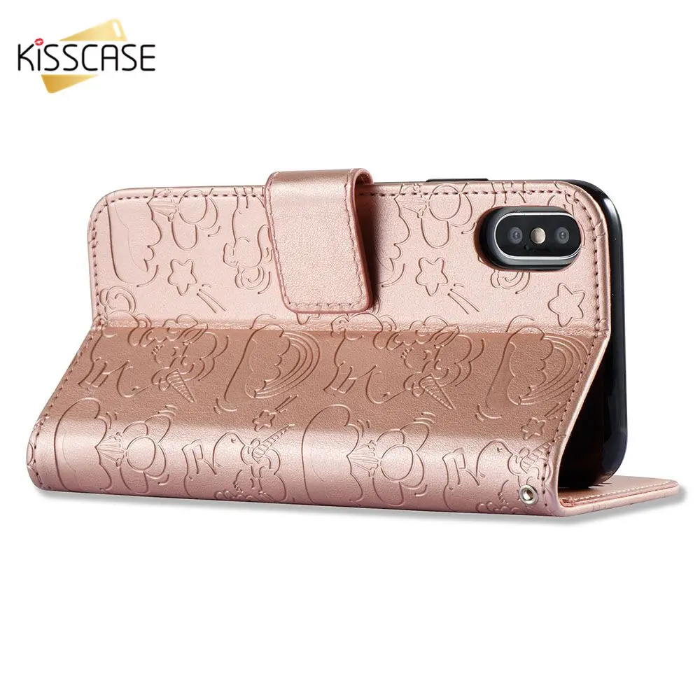 Чехол Кошелек KISSCASE для SONY XA1 L1 Nokia 1 2 7 LG Q6 Q8 K4 K8 Girly кожаные чехлы Lenovo K6 Power Note Plus K10 Vibe