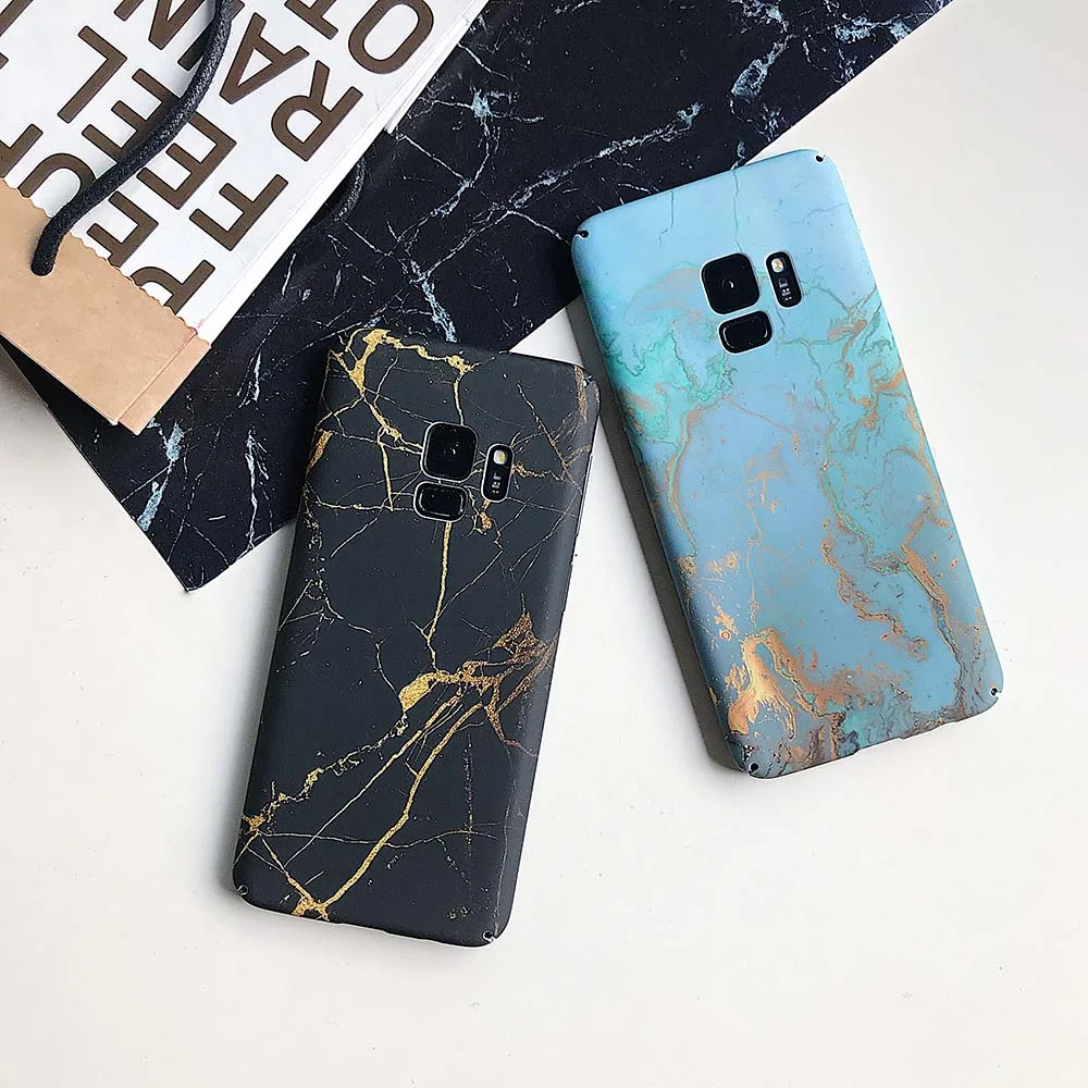 Чехол KISSSCASE с мраморным узором для Samsung Galaxy S10 S9 S8 Plus жесткие чехлы Note 9 8 S7 Edge на