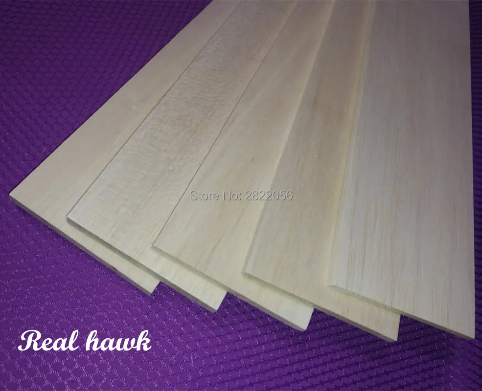 Деревянные листы Balsa для DIY 5 шт. 500x100x 6/7/8/9/10/12/15/20 мм модель AAA + материал деревянных