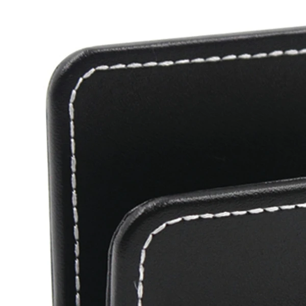 Новинка-2 блока офисная канцелярская кожаная визитница черная именные карточки