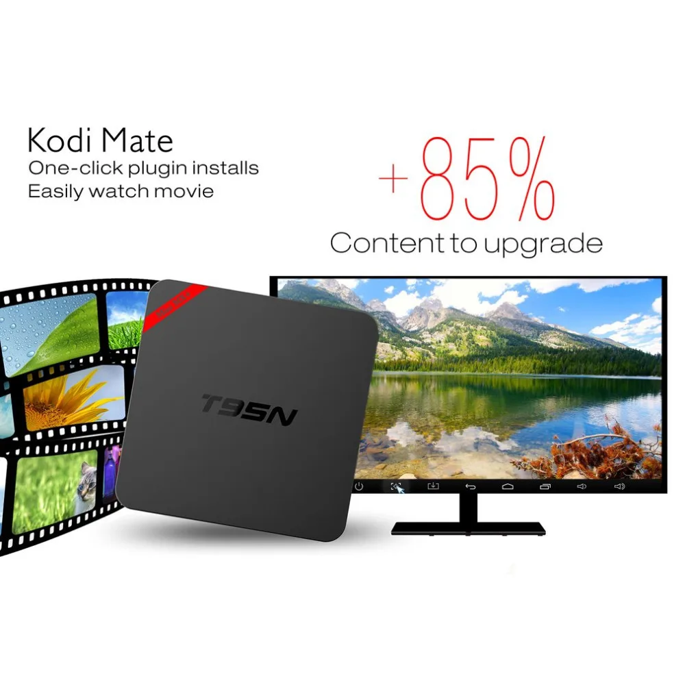 HD 4k x2K S905 4 ядра 2 ГГц Wi Fi 1 г/г г + 8 Android 6 0 умные телевизоры Box Media Player Поддержка TF SD