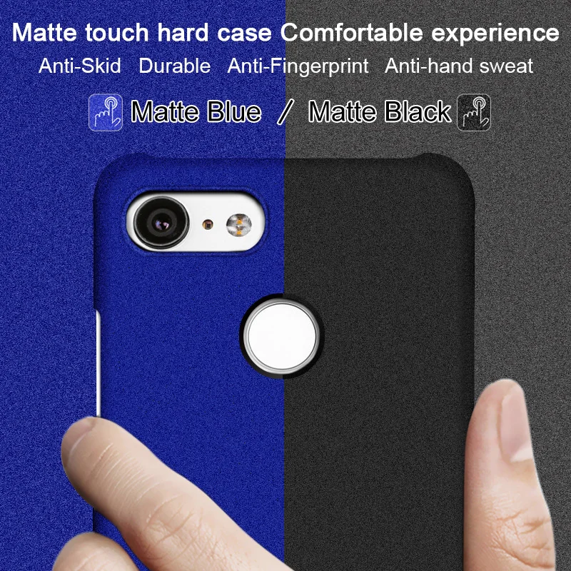 For Google Pixel 3 CASE Pixel3 XL Case With Screen Protector Imak cowboy Matte Back Cover Finger Ring Holder phone shell | Мобильные