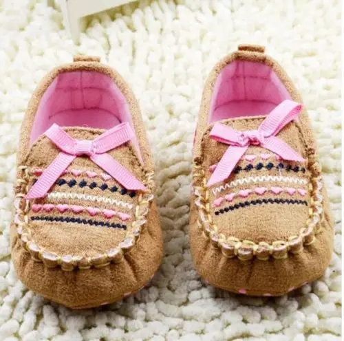 

Fashion Casual Newborn Toddler Baby Girls Shoes Butterfly-knot Slip-On Lovely Crib Shoes Outfit 0-18M