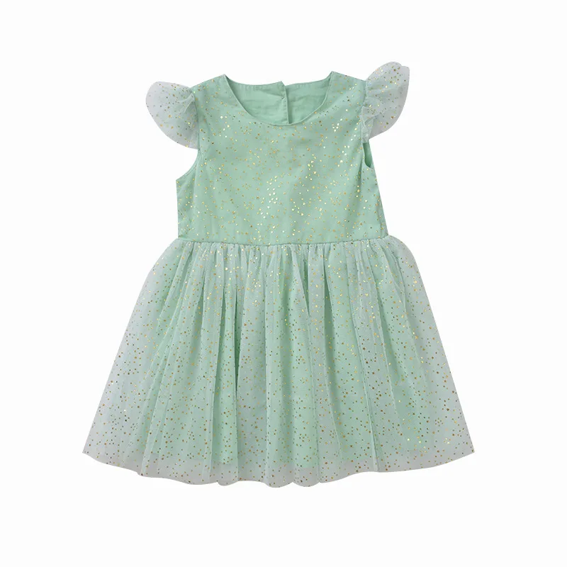 Fashion Casual Children's Garment 2019 New Summer Chunmian In Lined With Seals Stars Gauze Dress For Girls Princess Costume C041 | Детская