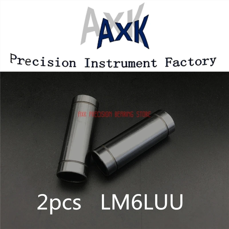 2021 реальные AXK 2 шт./лот Lm6luu Lml6uu 6x12x35 мм 6 Длинный Линейный шарикоподшипник втулка