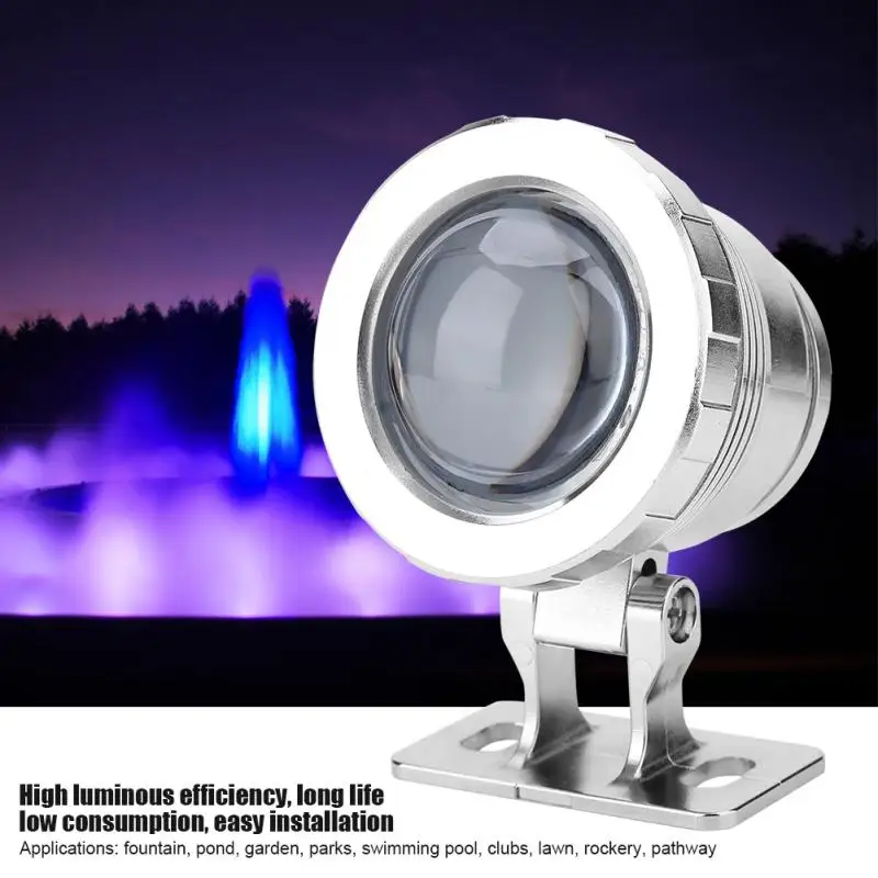 RGB LED водонепроницаемый светильник для бассейна подводный свет многоцветный