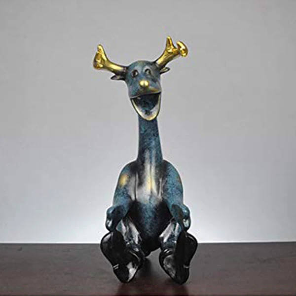 Creative Resin Elk Wine Rack Holder Home Bar Decoration Crafts (Elk) | Дом и сад