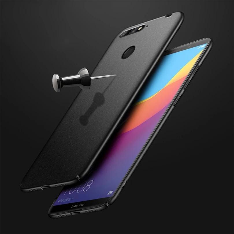 Матовый чехол накладка из ТПУ с песчаником для Huawei Honor 8 9 10 Lite 7A 6X 5C противоударный