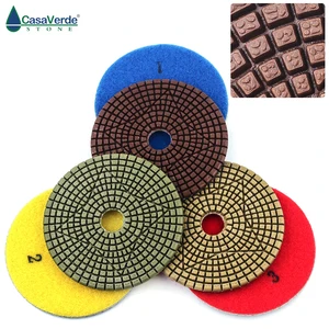 Бесплатная доставка, Высококачественные Алмазные полировальные пластины для мрамора и гранита, 4 дюйма, 100 мм, 3 ступени, для влажного использования, бесплатная доставка