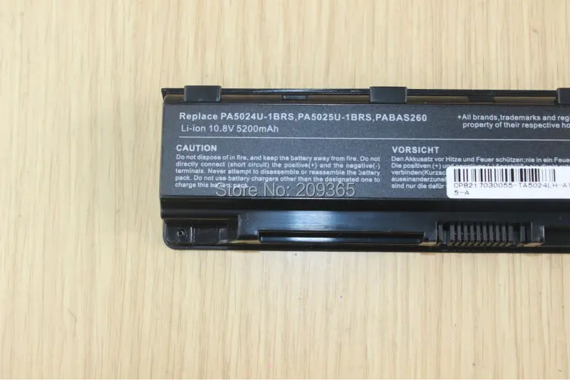 Аккумулятор для ноутбука TOSHIBA Satellite C800 C805 C840 C850 C855 C870 L800 L805 L830 L835 L840 L850 L855 |