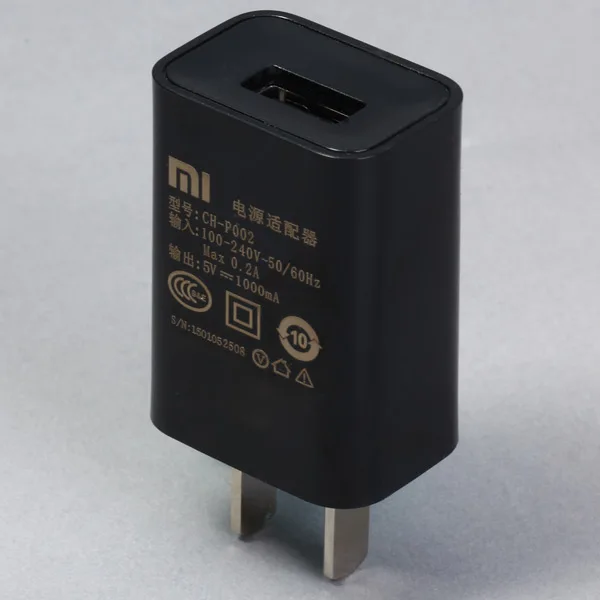 Оригинальное зарядное устройство Xiaomi Mi USB 5В/1А CN настенный адаптер питания для