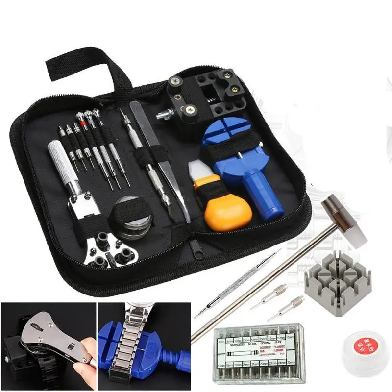 380pcs Watch Case Opener Band Link Pin Remover Screwdrivers Spring Tool Repair Kit Watchmaker Tools Parts | Наручные часы