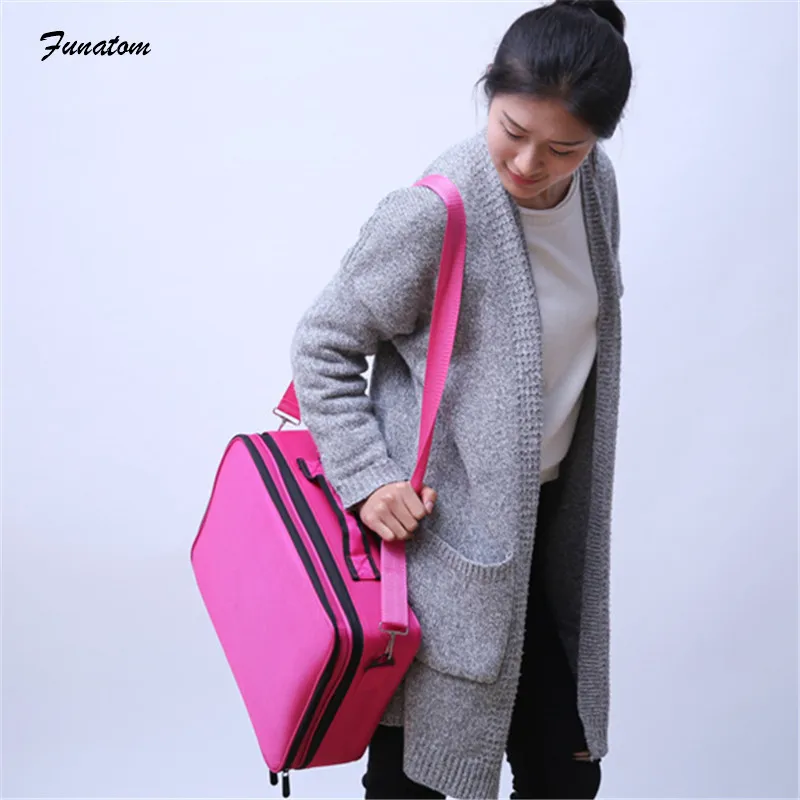 Женские Высокое качество органайзер для профессионального макияжа Bolso Mujer