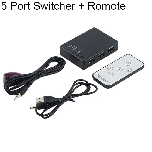 3/5 порт 1080P HDMI видео переключатель сплиттер концентратор дистанционного