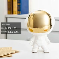 cute astronaut ceramic figurines home table decoration accessories elimelim