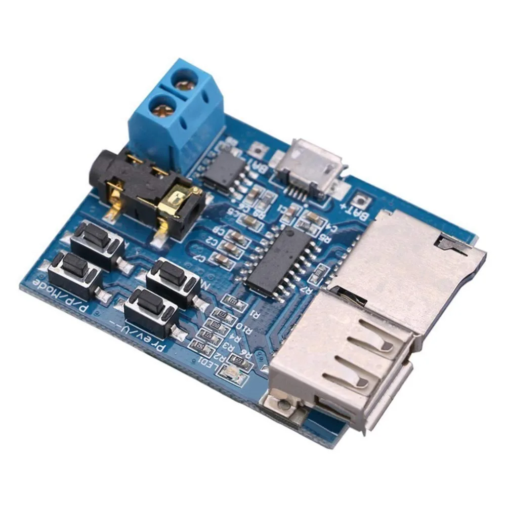 3 7-5 5 В TF карта U-диск MP3 Плата декодера с форматом Mirco USB-порт Расшифровка