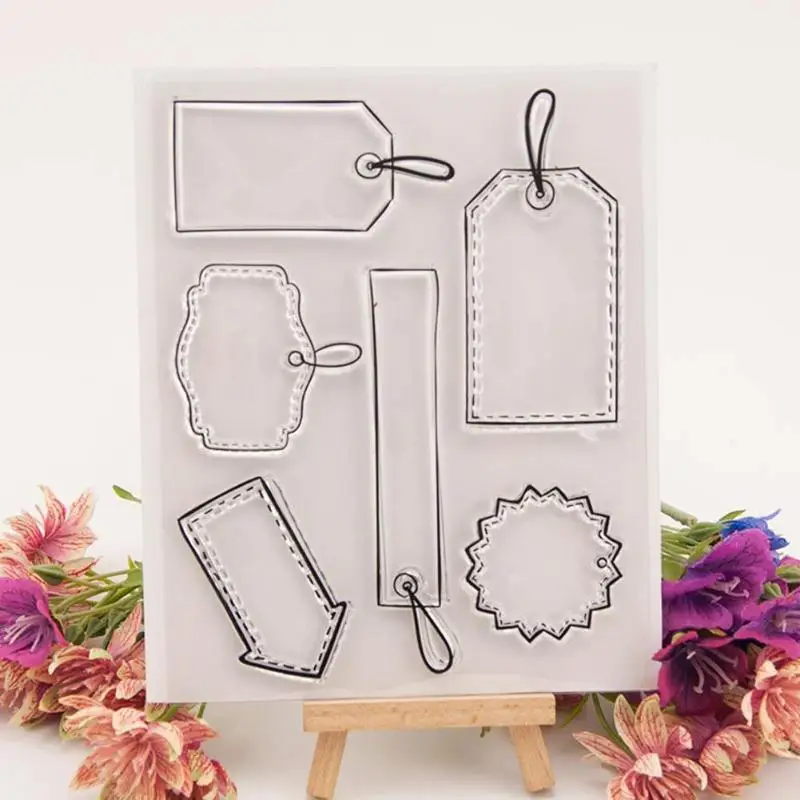 Ярлыки силиконовые прозрачные штампы для DIY скрапбукинга/фото открытки в альбом