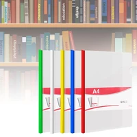 10pclot color office creative transparent folder filing product office supplies stationery business documents storage