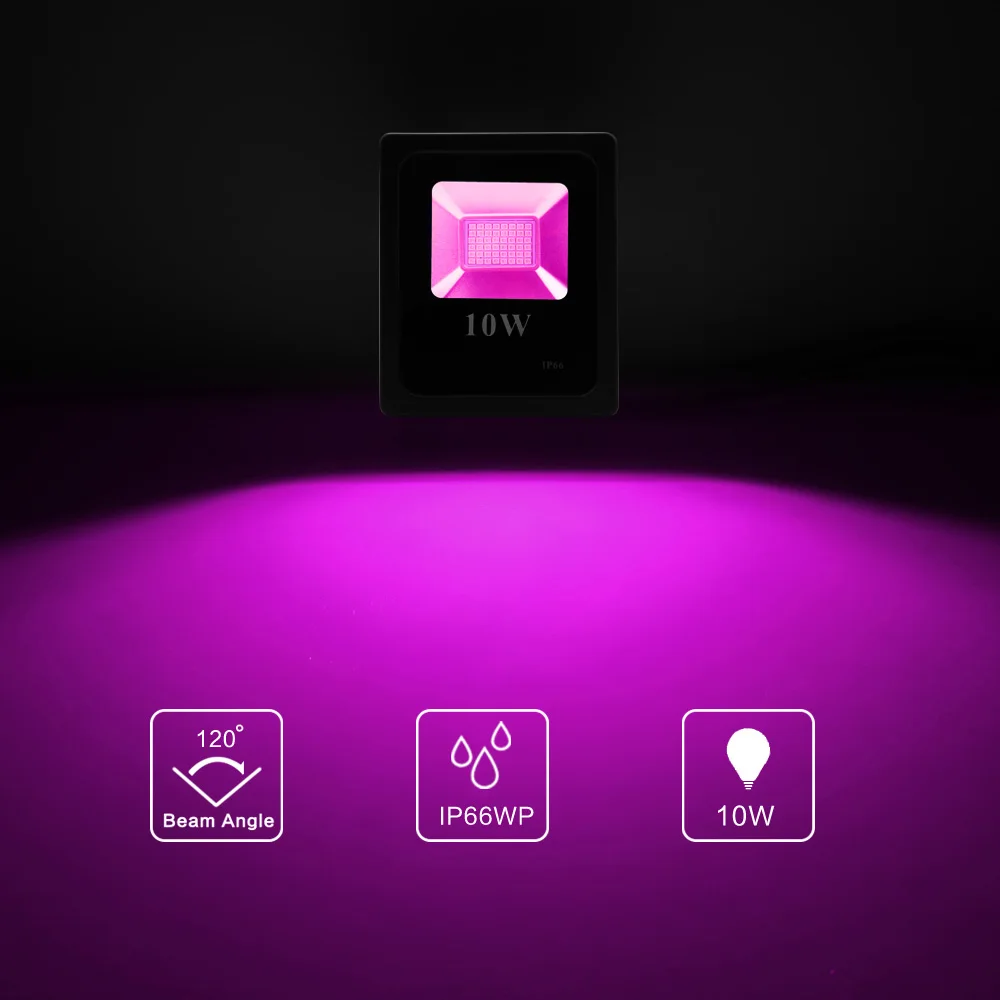 Ультрафиолетовый черный свет 10 Вт активисветильник для вечеринок светодиодный