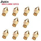 10 шт. 0,2 0,3 0,4 0,5 0,6 0,8 мм MK8 экструдер сопло 1,0 мм 1,75 мм для 3D принтера Makerbot Anet A8 Creality CR-10 S4