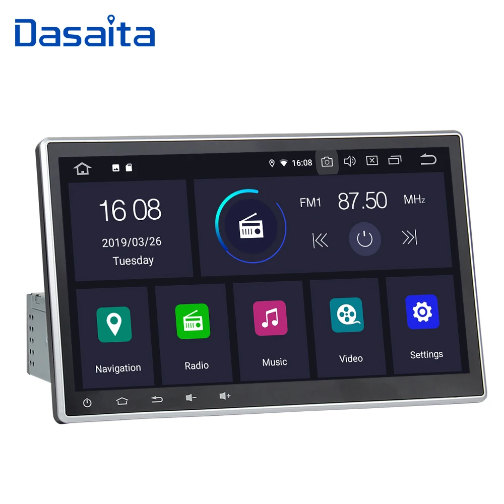 Dasaita 1 Din Android 9 0 автомобильное радио универсальное 10 2 &quotАвторадио для Toyota Nissan
