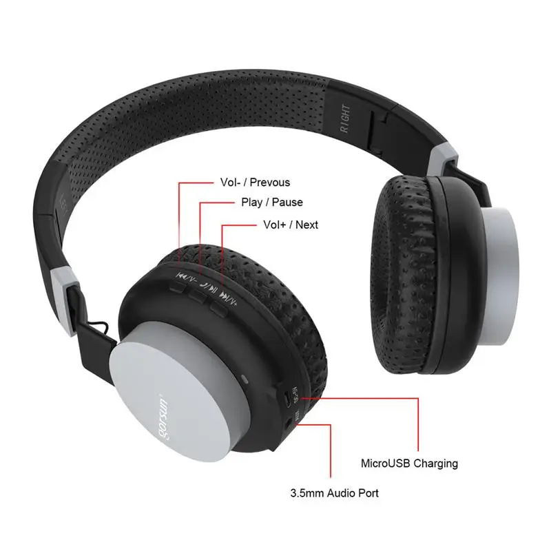 Bluetooth V4.1 Беспроводной гарнитура складное оголовье для Gorsun E89 стерео Surround Sound Gaming