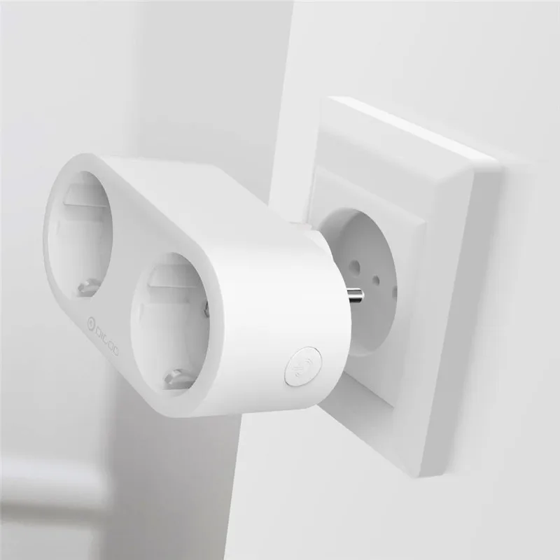 DIGOO умная розетка с двойным разъемом EU 3720 Вт Wi Fi индивидуальный голосовой