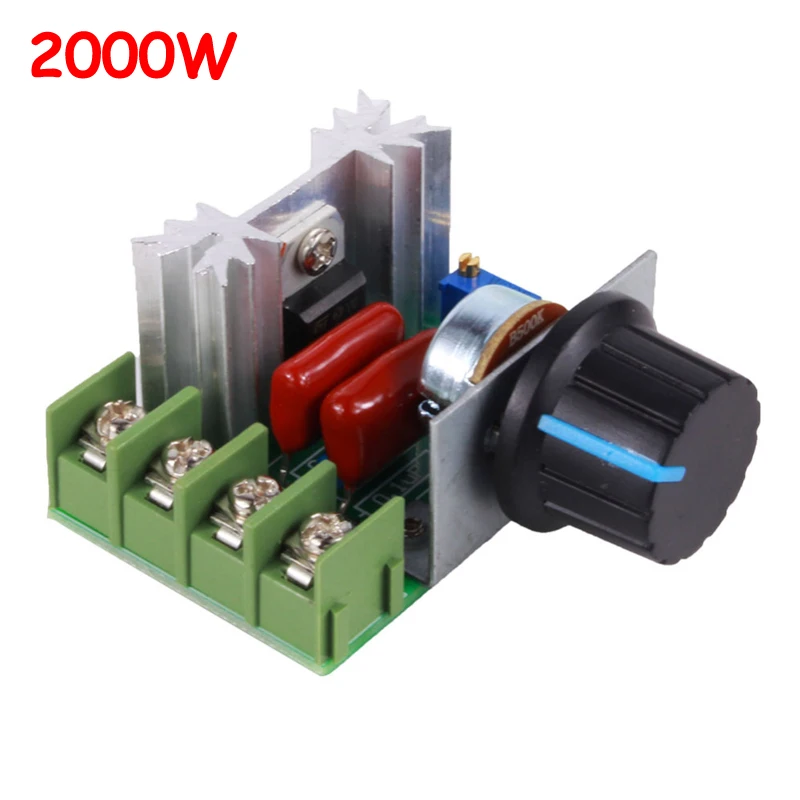 AC 220V 2000W SCR Voltage Regulator Dimming Dimmers Motor Speed Controller Thermostat Electronic Module | Обустройство дома