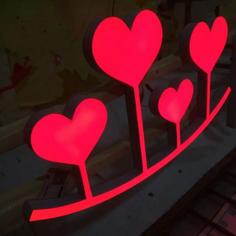 

Custom resin illuminated letters for 3d led signs advertising board