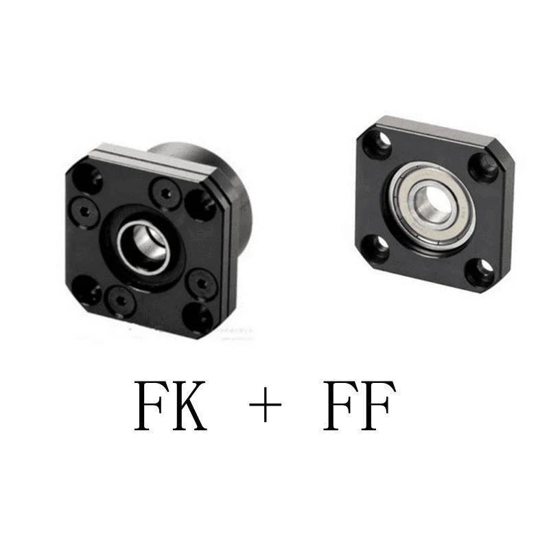 1 комплект FK10, 12, 15, 20, 25 30 FF10, 12, 15, 20, 25 30 фиксированный термополированное поддерживает подшипник крепления для шариковый винт SFU1204 1604 1605