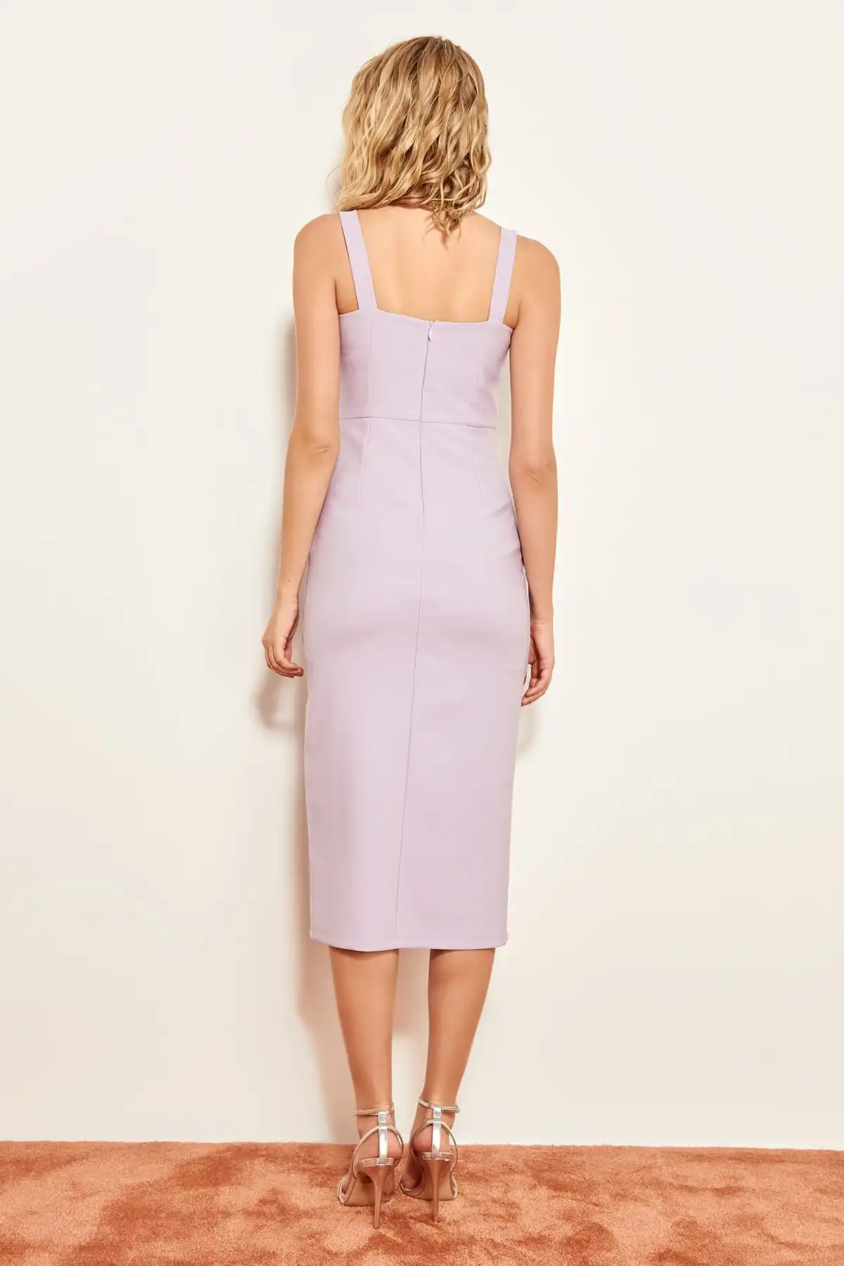 Платье без рукавов Trendyol Lila TWOSS19BB0216|Женские платья| |