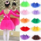 Детская балетная юбка-пачка Focusnorm, короткая мини-юбка для девочек 2-10 лет